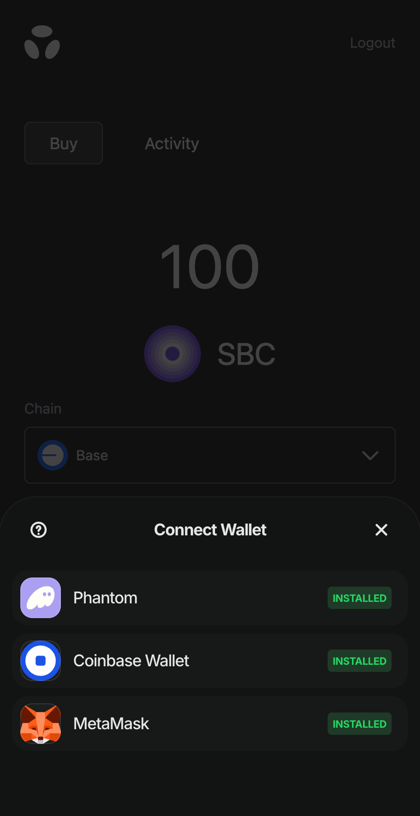 MetaMask UI of adding Token contract address