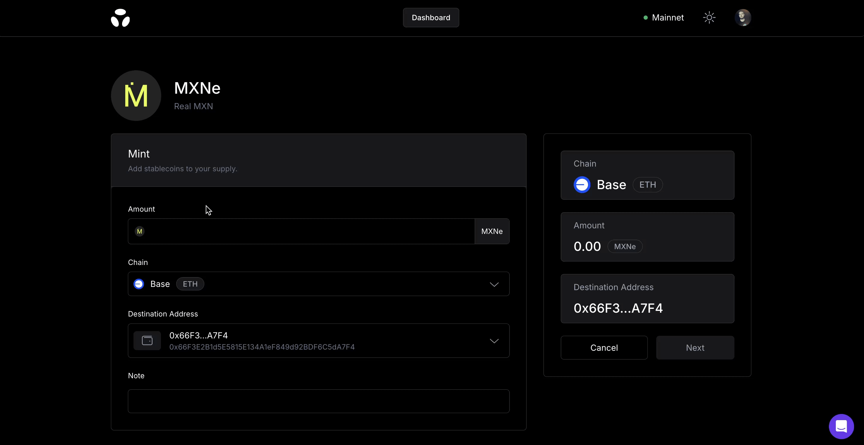 Minting Real MXN (MXNe) on Base using the Brale Stablecoin Issuance Platform